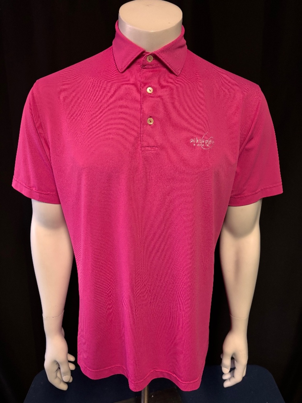 Nice mens medium pink Peter Millar Summer Comfort golf polo